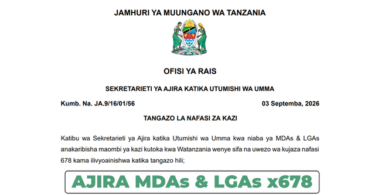 MDAs and LGAs 678 Vacancies September 2026
