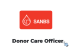 SANBS Donor Care Officer Vacancy 2026