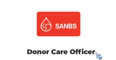 SANBS Donor Care Officer Vacancy 2026