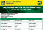 KZN Department of Human Settlements Graduate Internship Programme 2026