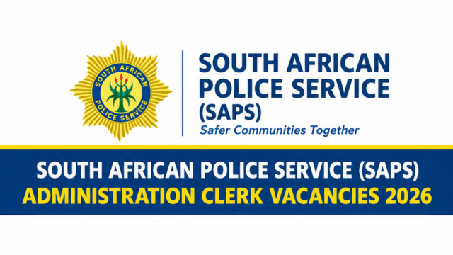 South African Police Service (SAPS) Administration Clerk Vacancies 2026