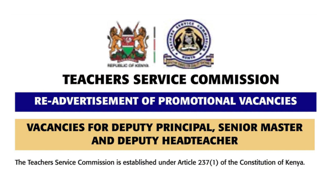Teachers Service Commission (TSC) x1,631 Vacancies 2026