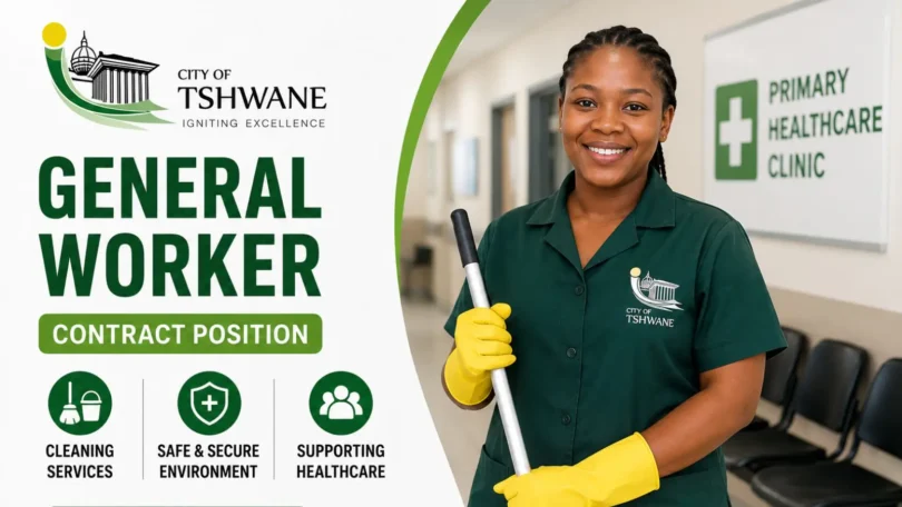 City of Tshwane General Worker Job 2026 in Mamelodi