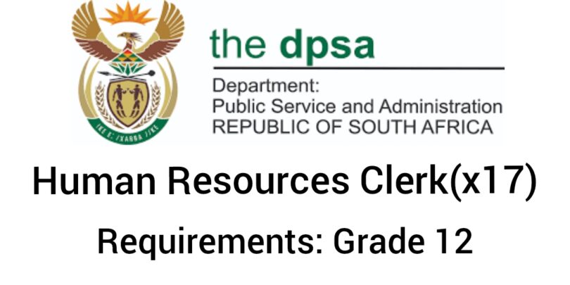 Human Resource Clerk Jobs 2026 South Africa