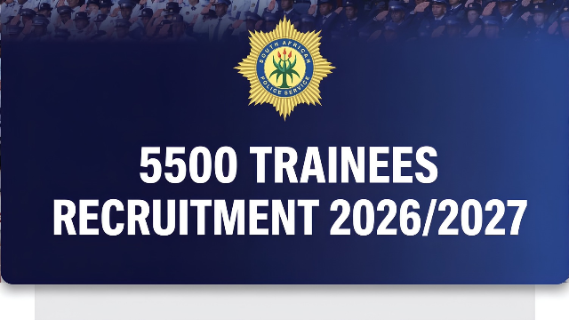 SAPS POLICE TRAINEE VACANCIES 2026/2027 – 5,500 POSTS The South African Police Service (SAPS) invites applications from eligible South African citizens for 5,500 Police Trainee positions for the 2026/2027 financial year. 💰 Stipend: R5,000 per month during training. 📍 Available Provinces: ▪️ Gauteng ▪️ Limpopo ▪️ Mpumalanga ▪️ North West ▪️ Free State ▪️ KwaZulu-Natal ▪️ Eastern Cape ▪️ Western Cape ▪️ Northern Cape Minimum Requirements: ▪️ Grade 12 or equivalent qualification ▪️ Must be between 18 and 35 years old 📅 Closing Date: 13 November 2026 How to Apply: 🔗 Apply Online and Download the Advert: https://bit.ly/4jsmGbH 📢 Share this opportunity with anyone who dreams of becoming a police officer!