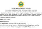 SAPS Police Trainee 5,500 Vacancies 2026_2027 – Apply Before 13 November 2026