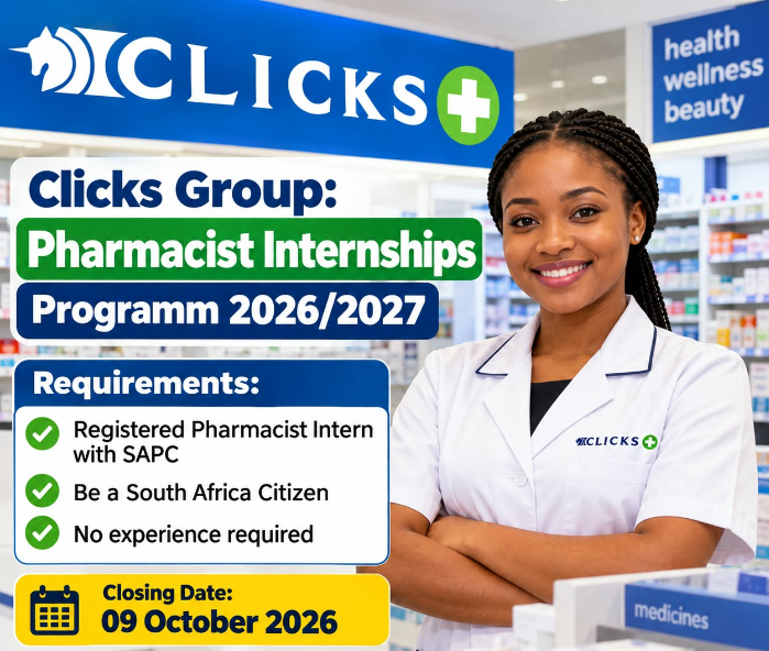 Clicks Group Pharmacist Internships Programme 2026/2027