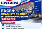 Engen Graduate Trainee Internship Programme 2026/2027