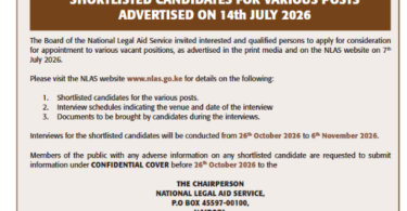 National Legal Aid Service Shortlisted Candidates 2026 – Interview Schedule and Requirements