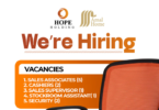 Hope Holding Jobs in Tanzania 2026: Sales Associates, Cashiers, Brand Manager and More