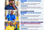 CityMall Tanzania Jobs 2026: Security Staff, Cleaning Staff, Playground Supervisor and Manager