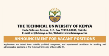 Technical University of Kenya (TU-K) x25 Vacancies 2026