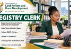 Department of Land Reform and Rural Development Registry Clerk Vacancy in Cape Town: Grade 12 Required